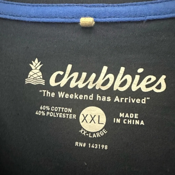 Chubbies Taco Bout A Weekend Pocket T-Shirt Size XXL NWOT - Picture 5 of 7